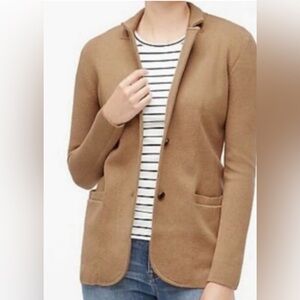 J. Crew Camel Sweater-Blazer size XS NWT